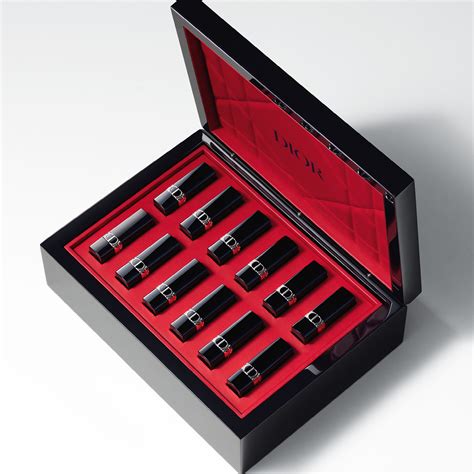 dior lipstick set 2021|Exceptional Wood & Leather Rouge Dior Set: 24 Lipsticks .